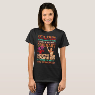 Camiseta Esposa no ordinaria pertenezco al trabajador de
