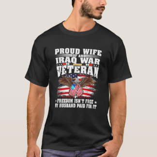 Camiseta Esposa Orgullosa De La Guerra De Irak La Veterana