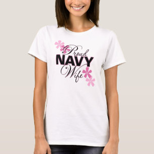 Camiseta Esposa orgullosa de la marina de guerra