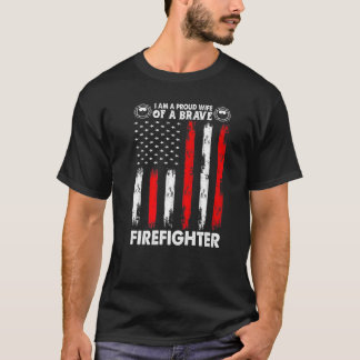 Camiseta Esposa orgullosa de un bombero