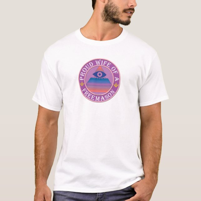Camiseta Esposa orgullosa de un Freemason (Anverso)