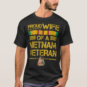Camiseta Esposa Orgullosa De Un Veterano Vietnamita Mi Espo