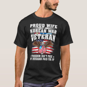 Camiseta Esposa Orgullosa del veterano veterinario militar