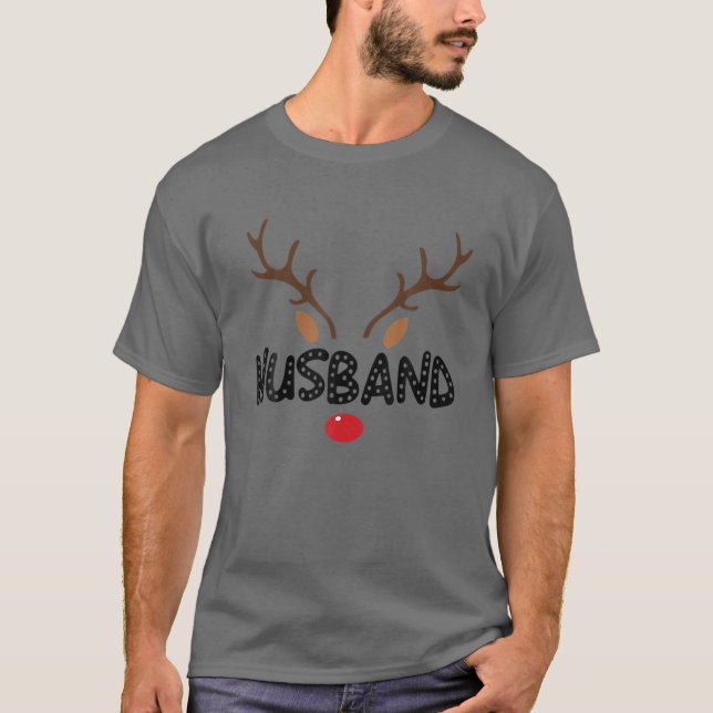 Camiseta Esposa Pareja Esposa Nuestra Primera Navidad Como  (Anverso)