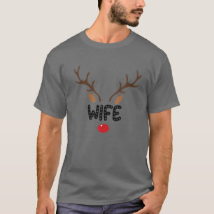 Camiseta Esposa Pareja Esposa Nuestra Primera Navidad Como