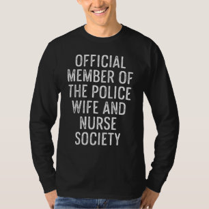 Camiseta Esposa Policial Enfermera Vida Rn Mamá 1