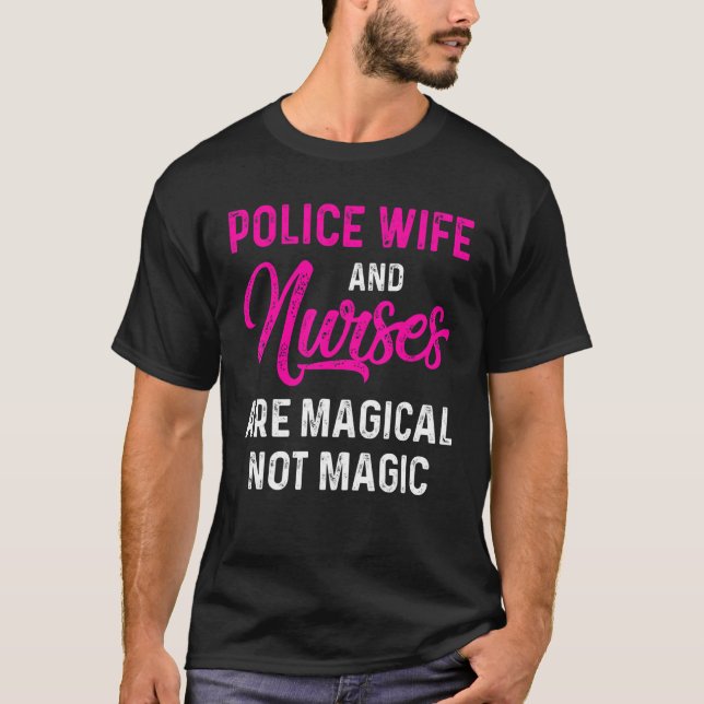 Camiseta Esposa Policial Enfermera Vida Rn Mamá 24 (Anverso)