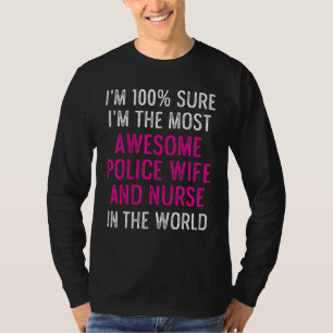 Camiseta Esposa Policial Enfermera Vida Rn Mamá 4