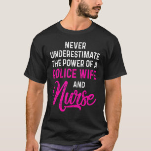 Camiseta Esposa Policial Enfermera Vida Rn Mamá 41