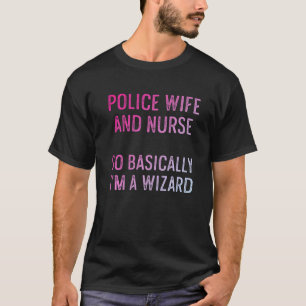 Camiseta Esposa Policial Enfermera Vida Rn Mamá 42