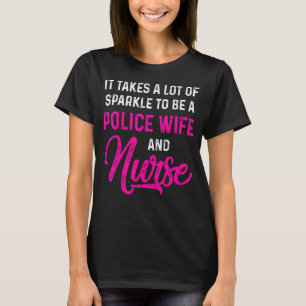 Camiseta Esposa Policial Enfermera Vida Rn Mamá 43