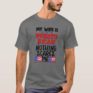 Camiseta Esposa puertorriqueña Divertida Esposa