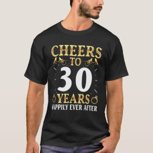 Camiseta Esposa Que Bebe Saludos A 30 Años Felices E