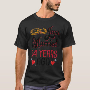 Camiseta Esposa recién casada hace 34 años Boda Ann