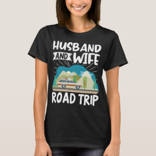 Camiseta Esposa Y Esposa De La Pareja De Vacantes De Travel