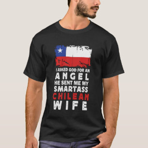 Camiseta Esposas chilenas graciosas y sarcásticas bandera d