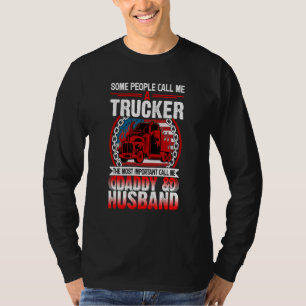 Camiseta Esposo camionero papá   Conductor de camión Camion