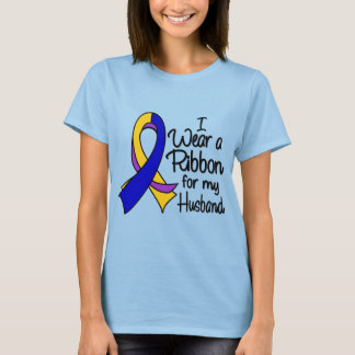 Camiseta Esposo - Cinta para el cáncer de vejiga