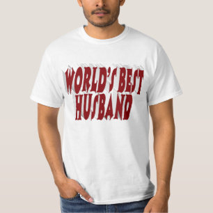 Camiseta Esposo con texto en burdeos