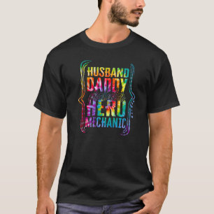 Camiseta Esposo de garaje Papá Protector Héroe Mecánico Cor
