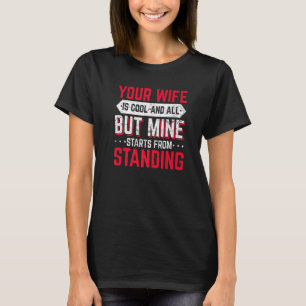 Camiseta Esposo de Jiu Jitsu BJJ Jiu Jitsu Mi esposa es más