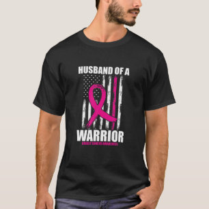Camiseta Esposo de un guerrero con bandera estadounidense c