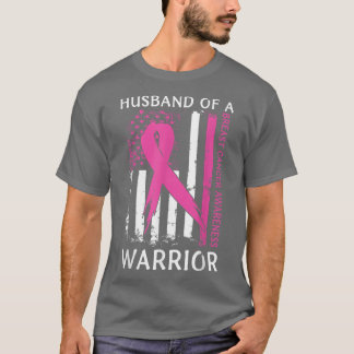 Camiseta Esposo De Un Guerrero De La Cáncer De Mama