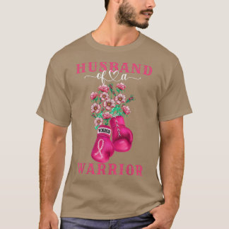 Camiseta Esposo De Un Guerrero De La Cáncer De Mama