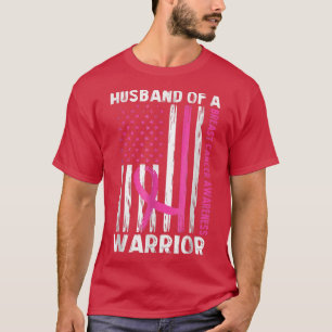 Camiseta Esposo De Un Guerrero De La Cáncer De Mama