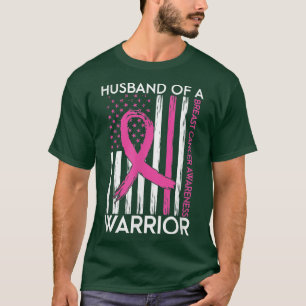 Camiseta Esposo De Un Guerrero De La Cáncer De Mama