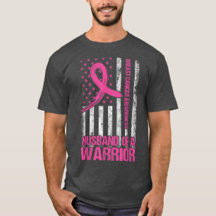 Camiseta Esposo De Un Guerrero De La Cáncer De Mama