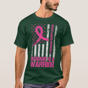 Camiseta Esposo De Un Guerrero De La Cáncer De Mama