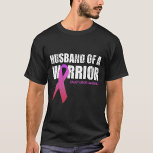Camiseta Esposo De Un Guerrero De La Cáncer De Mama