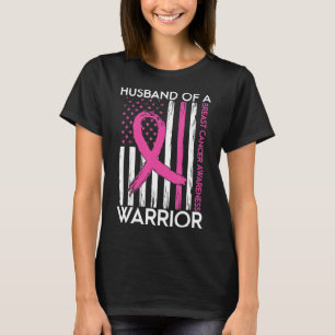 Camiseta Esposo De Un Guerrero De La Cáncer De Mama