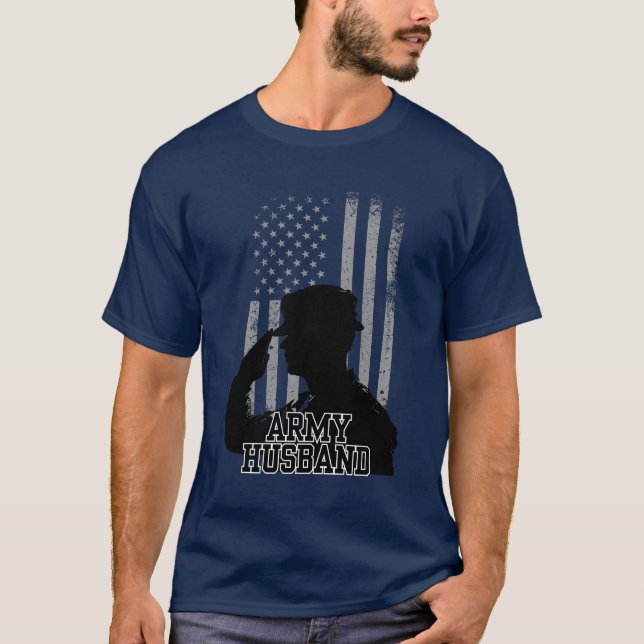 Camiseta Esposo del ejército (Anverso)