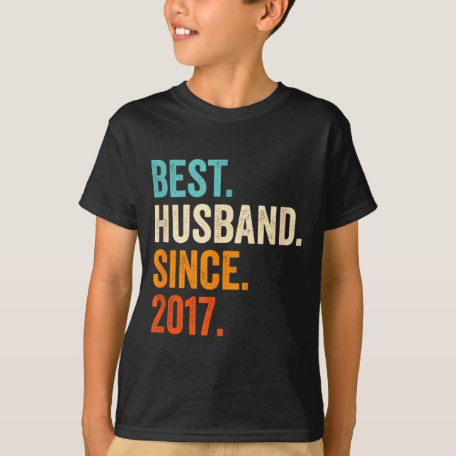 Camiseta Esposo desde 2017 8º Bodas (Anverso)