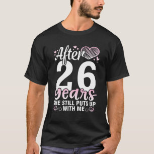 Camiseta Esposo, después de 26 años, se casa con su esposa