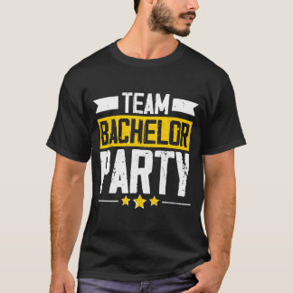 Camiseta Esposo divertido fiesta de soltero de boda manga l