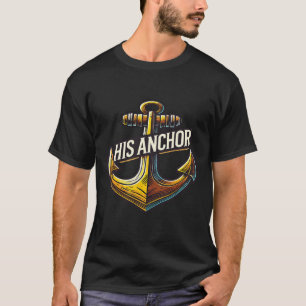 Camiseta Esposo en barca Su ancla Mujeres Pareja a juego