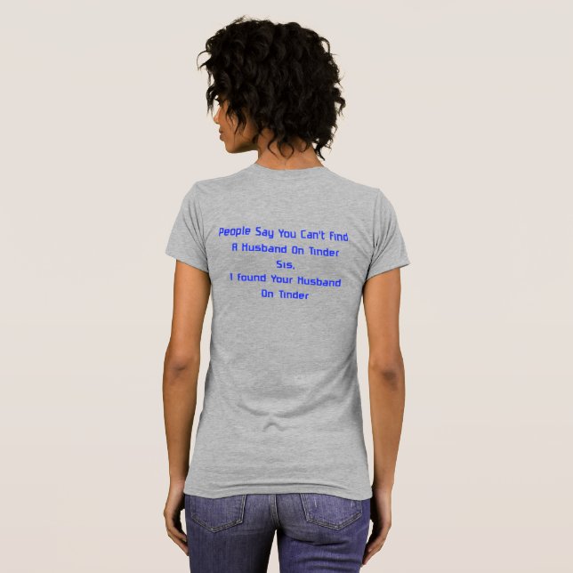 Camiseta Esposo en Tinder (Reverso completo)