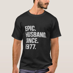 Camiseta Esposo Épico Desde 1977 46º Aniversario Boda