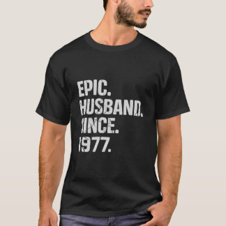 Camiseta Esposo Épico Desde 1977 46º Aniversario Boda