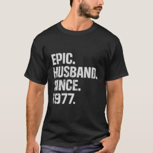 Camiseta Esposo Épico Desde 1977 46º Aniversario Boda