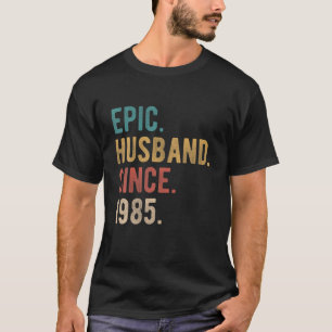 Camiseta Esposo Épico Desde 1985 - 37º Aniversario Del Boda