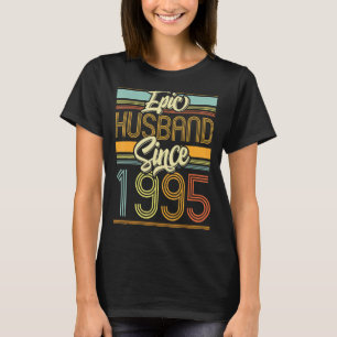 Camiseta Esposo épico desde 1995 28 Año 28º Boda Anniv