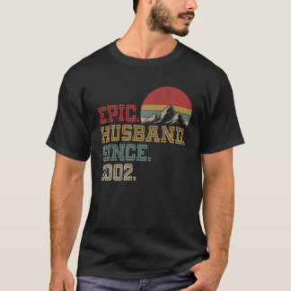 Camiseta Esposo Épico Desde 2002 Guay 20Th An