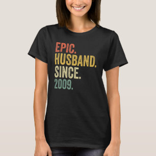 Camiseta Esposo épico desde 2009 14 años 14º Boda Anni