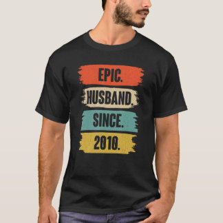 Camiseta Esposo épico desde 2010 Viñeta 12ª Anive Boda