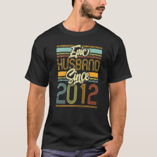 Camiseta Esposo épico desde 2012 11 año 11º Boda Anniv