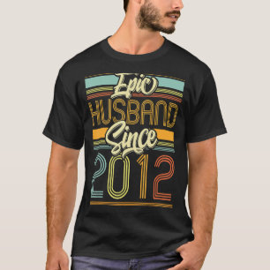 Camiseta Esposo épico desde 2012 11 año 11º Boda Anniv